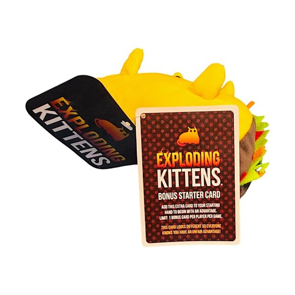 Exploding Kittens Taco Cat Collectible 8" Plush with Bonus Card - Picture 6 of 7